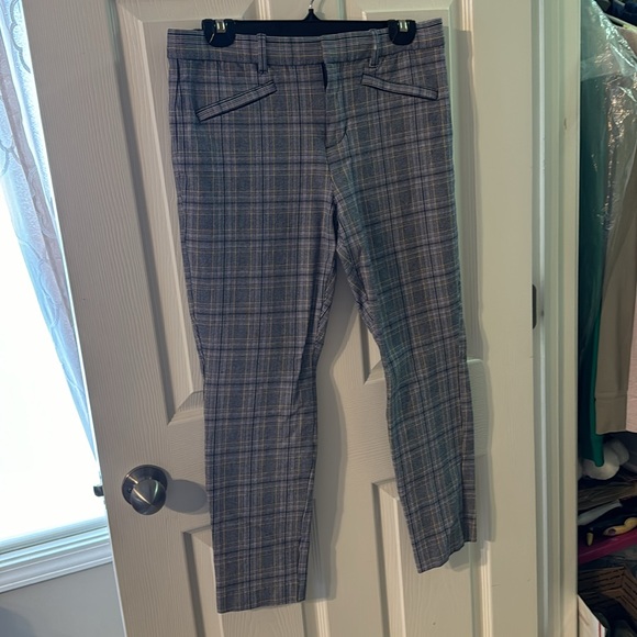 Gap signature skinny ankle pants plaid size 10 - Picture 2 of 4